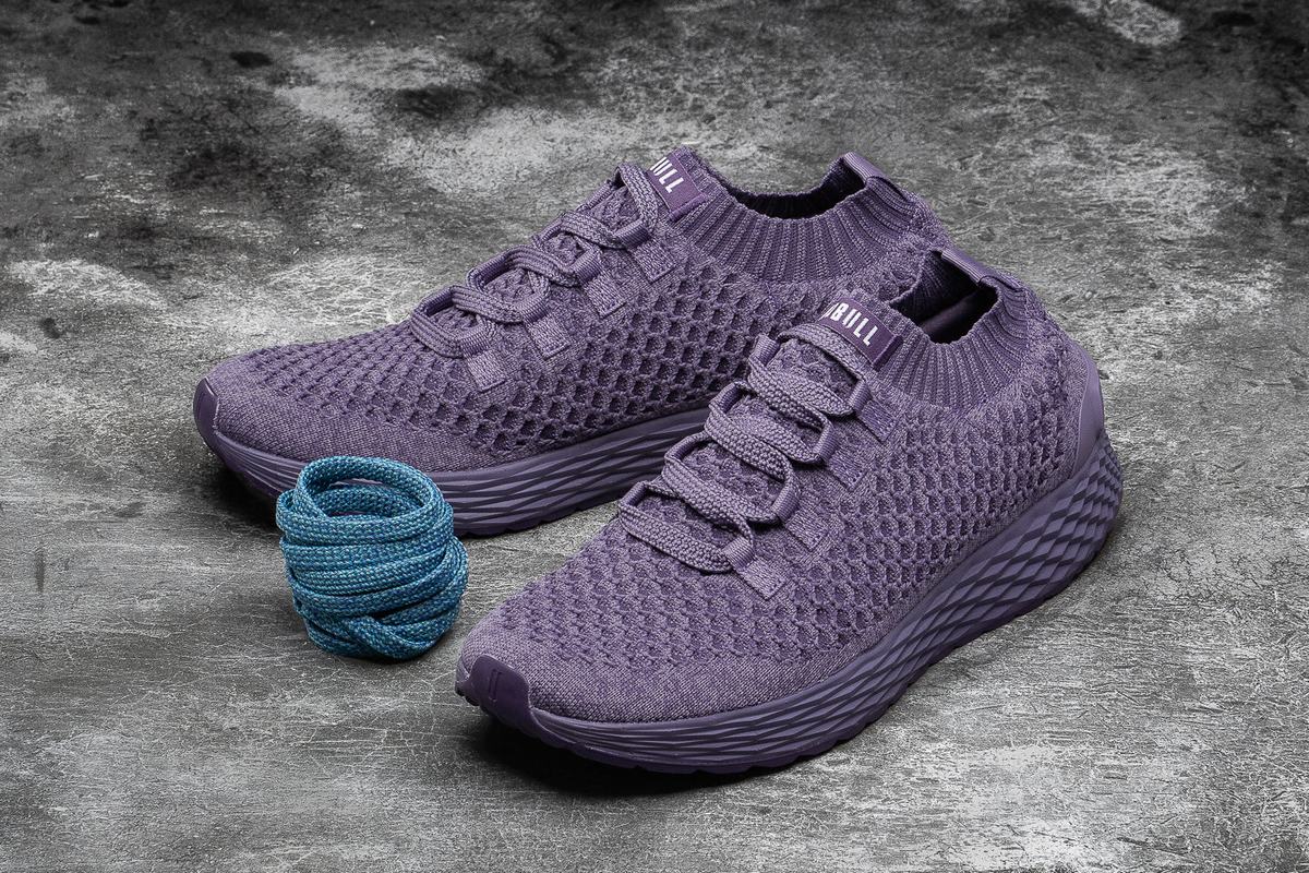 Nobull Knit Runner Men's Running Shoes Purple | Australia (YE5308)